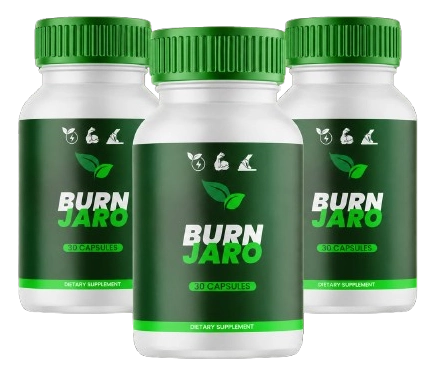 Burn Jaro capsule bottles for digestion support and daily wellness